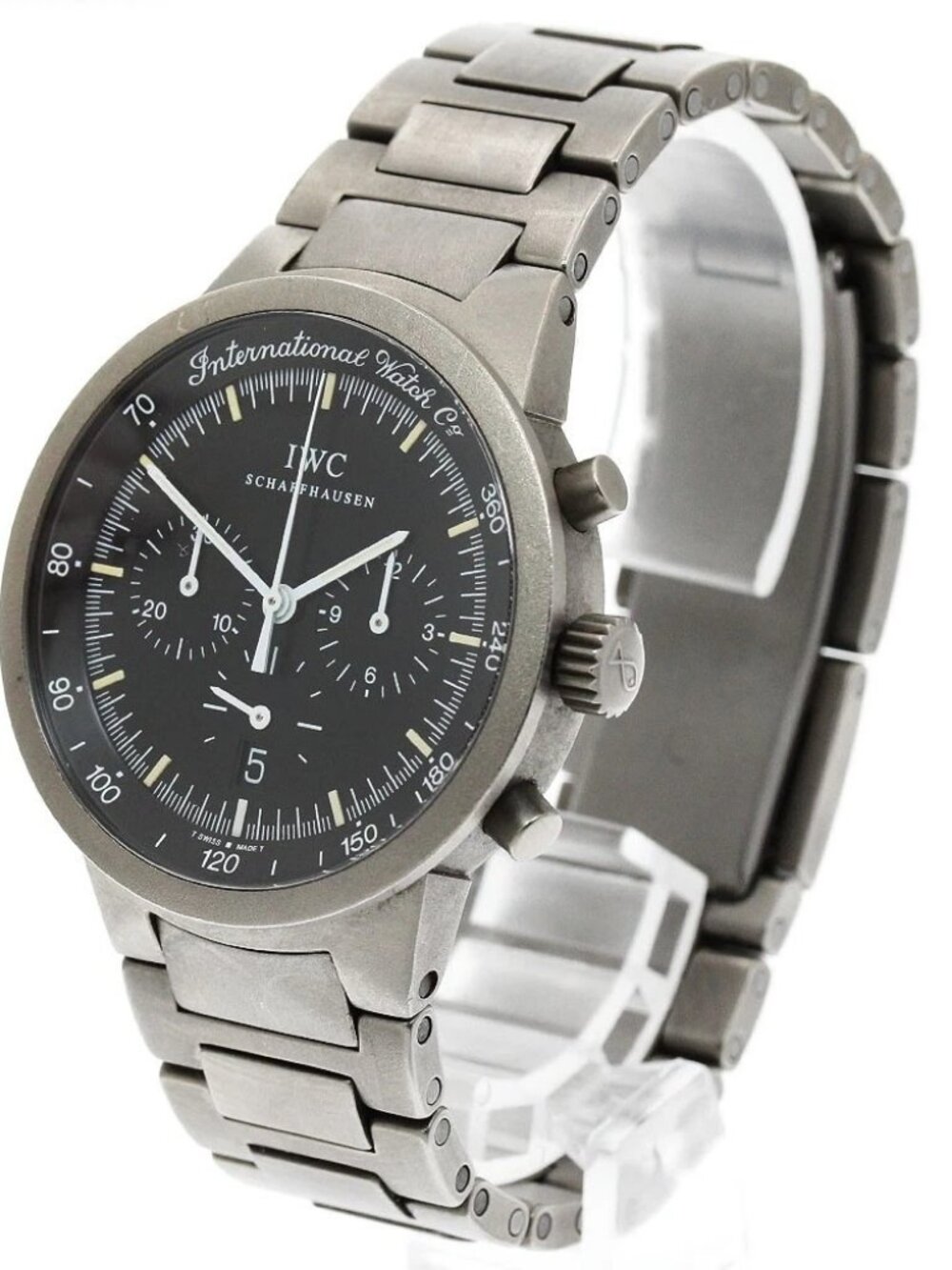IWC SCHAFFHAUSEN GST IW372701 Date Chronograph black Dial Quartz Men's_945807